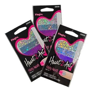 3-Pack. Fing'rs Heart 2 Art Foiling Around Nail Art